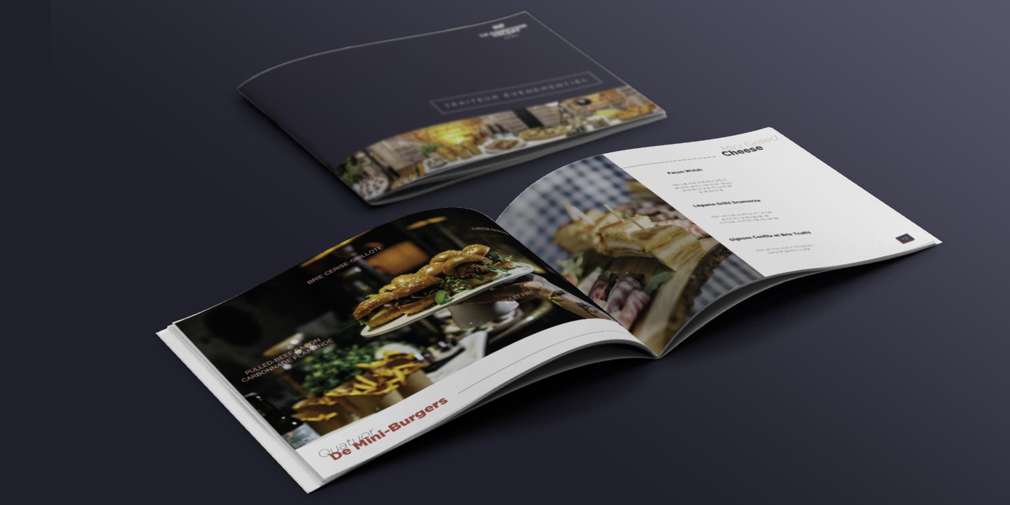 Catalogue traiteur du Comptoir Volant - Réalisé par La Quincaillerie - Agence digitale à Lille et Montpellier