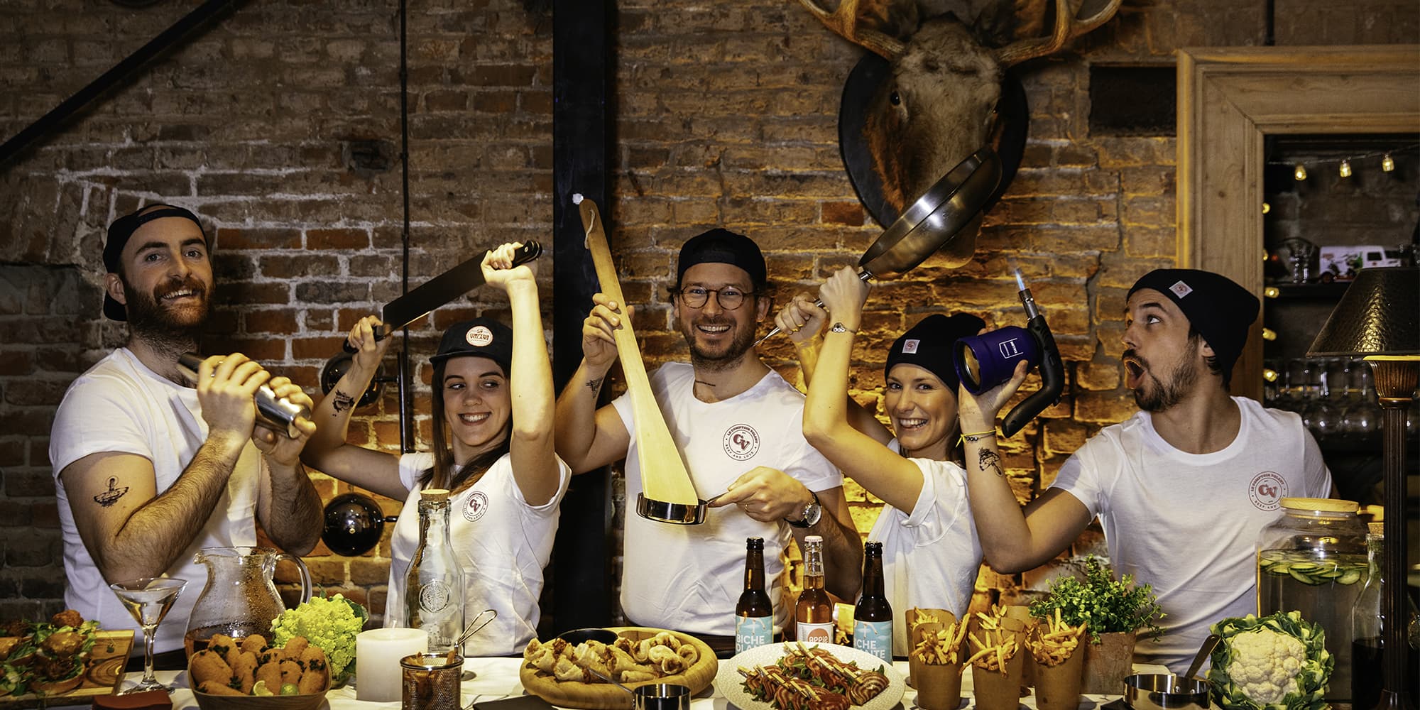 Équipe du Comptoir Volant - Food-trucks et restaurant de burgers à Lille