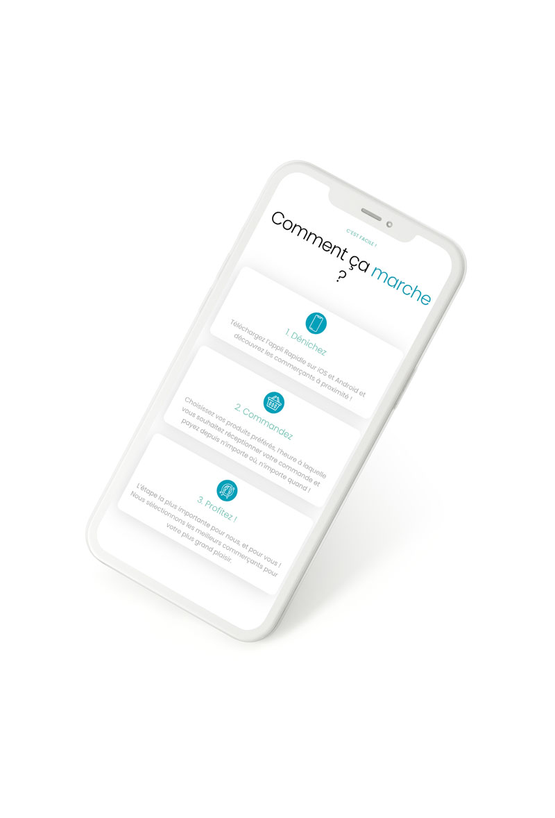 Site web de Rapidle sur smartphone