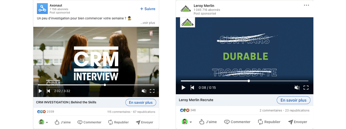 format LinkedIn video ads
