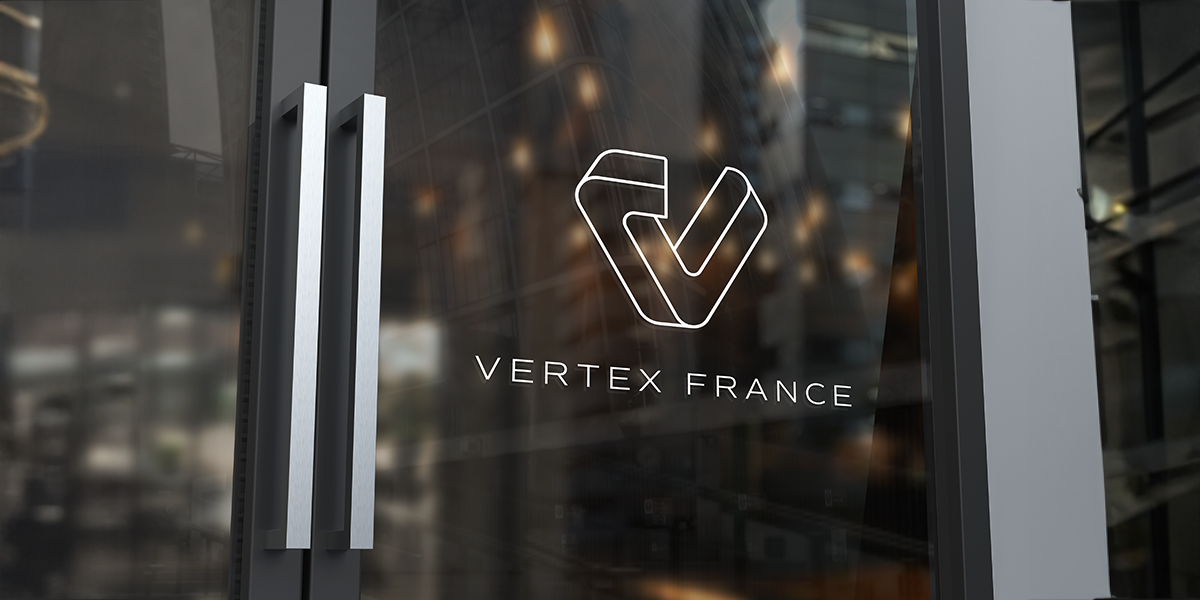 Agence de communication Lille -Création identité graphique VERTEX FRANCE