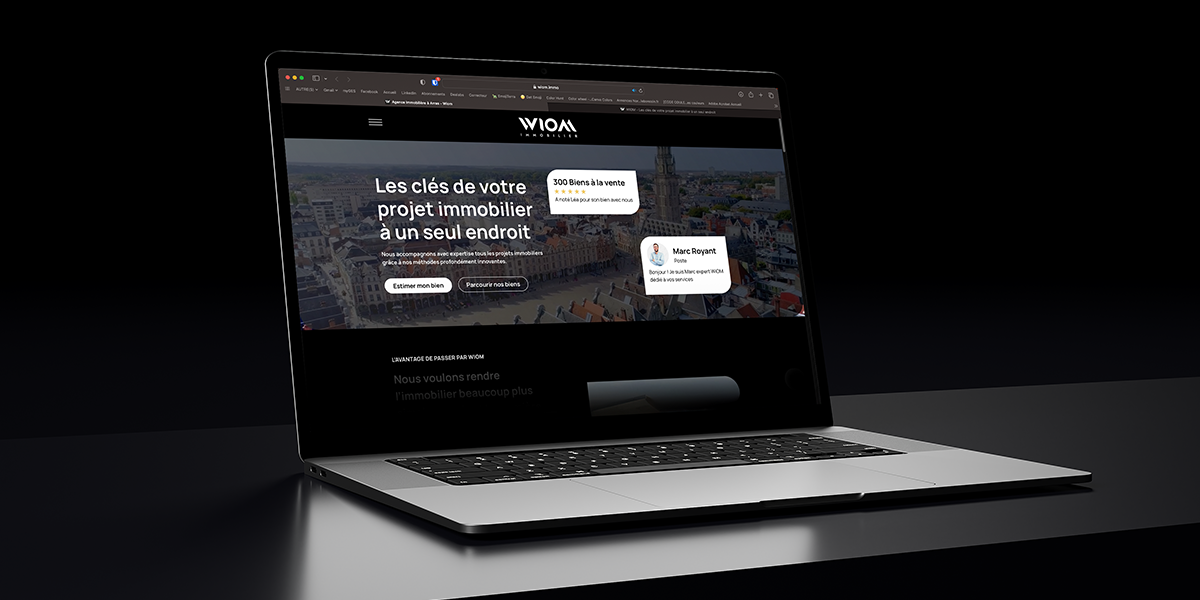 Agence de communication Lille - Création de site web WIOM
