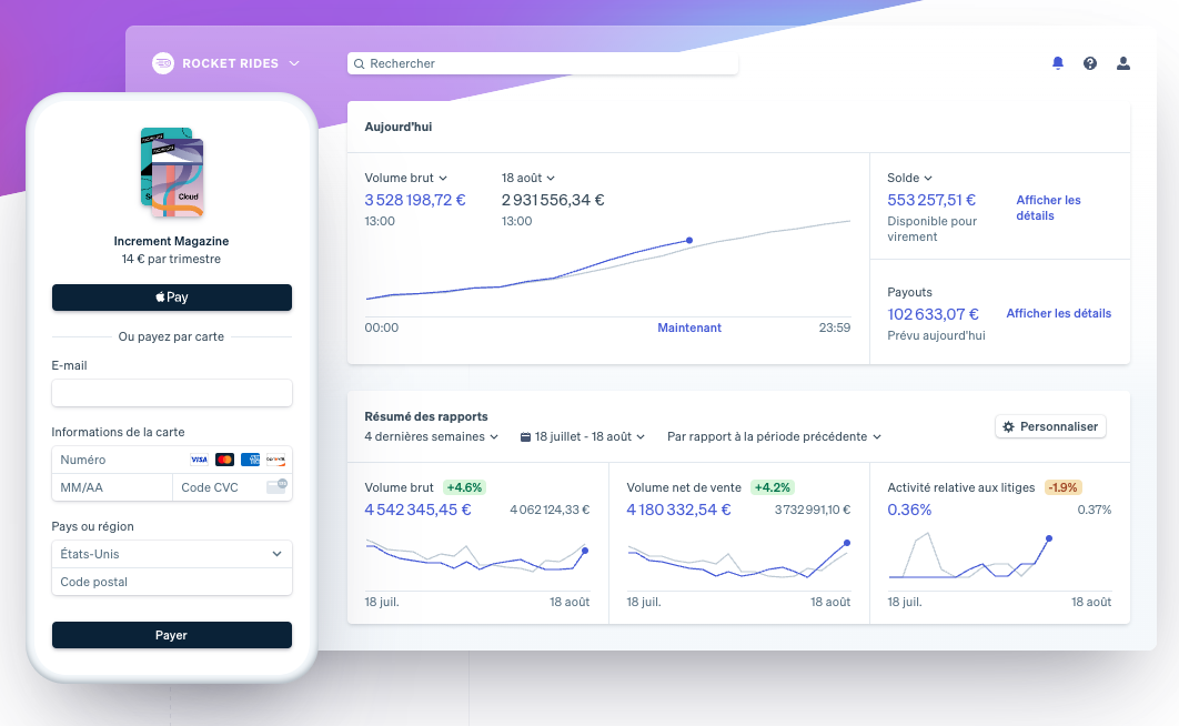 article de blog - interface stripe